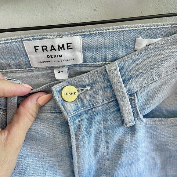 Frame Denim Le High Skinny Light Wash Jeans | Size 24 - Picture 4 of 9